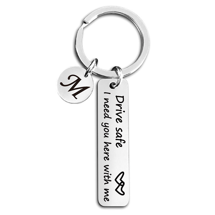 Wholesale Stainless Steel Love Driving Keychain