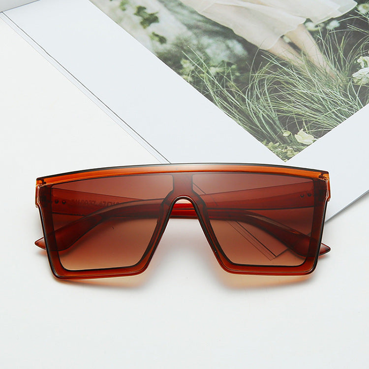 Wholesale PC Ocean Film Square Big Frame Sunglasses