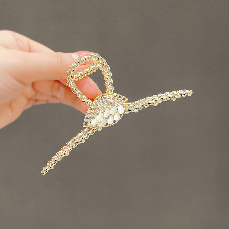 Wholesale Clip Headdress Opal Flower Shark Alloy Clip Hairpin