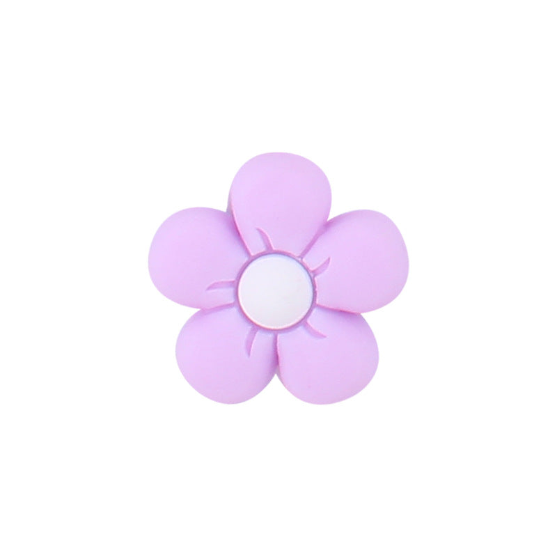 Wholesale 3pcs 23MM Flower Silicone Beads
