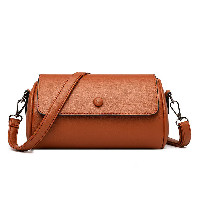 Wholesale Cylindrical Versatile PU Shoulder Crossbody Bag
