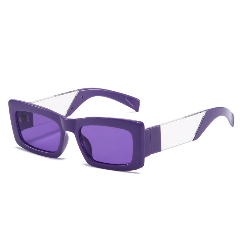 Wholesale PC Small Square Frame Color Matching Frame Sunglasses