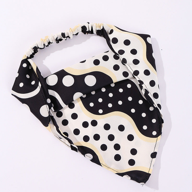 Wholesale Black & White Cow Cloth Headband