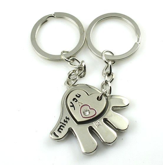 Wholesale Zinc Alloy Lovers Love Key Chains 10PCS