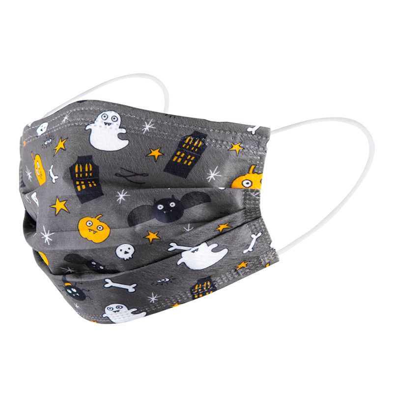 Wholesale 10pcs Halloween Disposable Masks with Meltblown Funny  Non-woven Fabric Face Masks