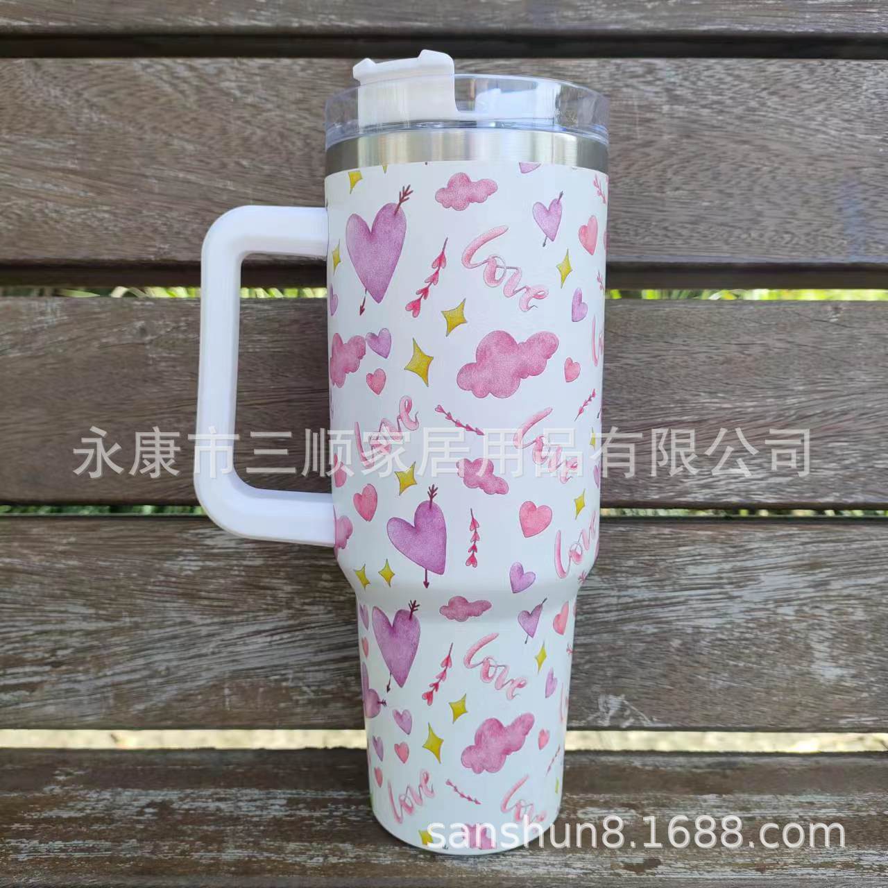 Wholesale Tumbler Double-layer Stainless Steel Valentine's Day Insulated Cup Ice Bullies Cup