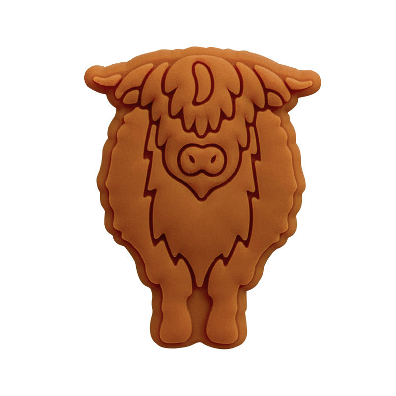 Venta al por mayor 10 piezas de cuentas de silicona de vaca