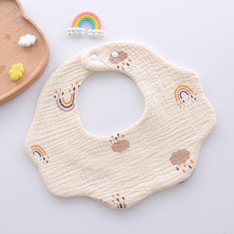 Venta al por mayor Toalla de saliva para bebés Suministros para bebés de algodón