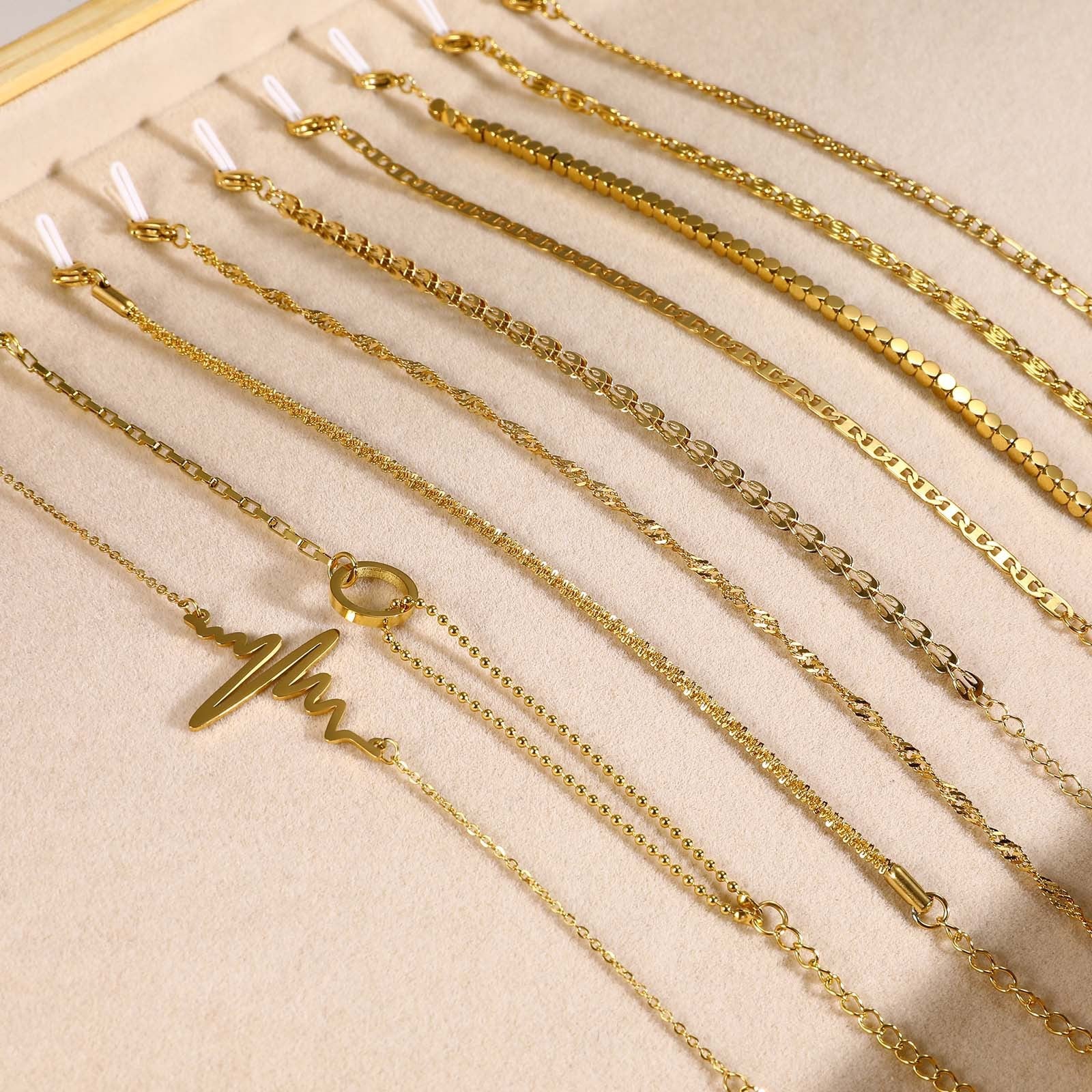 Wholesale Stainless Steel Gold Stacking Bracelet