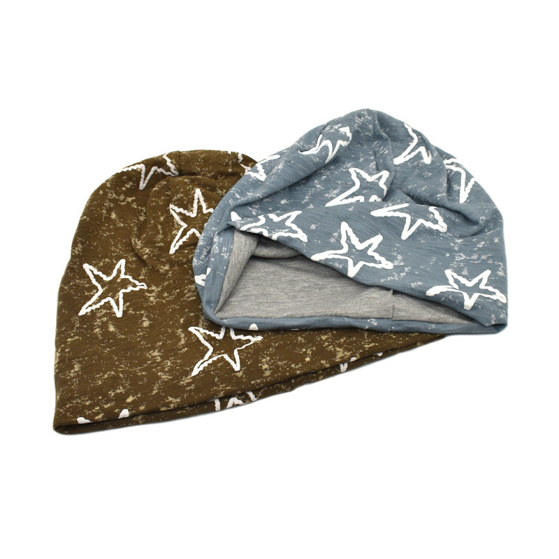 Wholesale Cotton Five-pointed Star Print Beanie