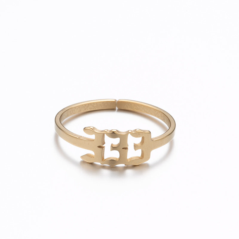 Wholesale Digital Stainless Steel Adjustable Rings