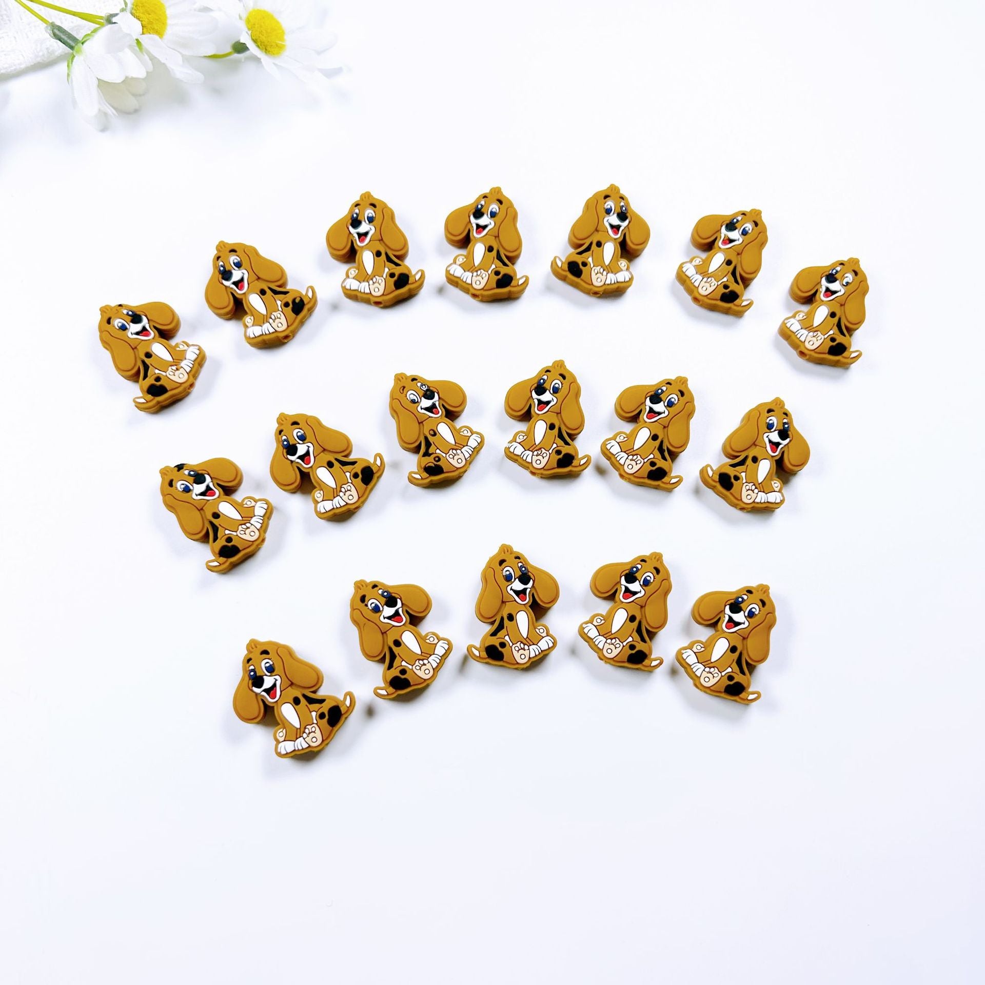 Wholesale 10PCS Dog Cartoon Silicone Beads
