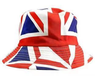 Sombrero de cubo de poliéster de impresión de fútbol de unión al por mayor Jack