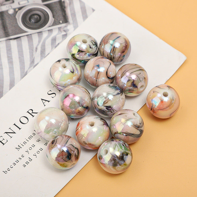 Cuentas redondas acrílicas de 100 piezas al por mayor