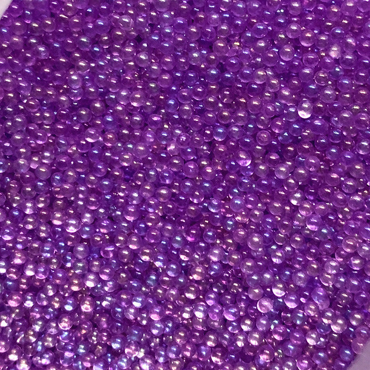 Venta al por mayor 500 g/paquete de perlas de vidrio llenas de color 1-3 MM