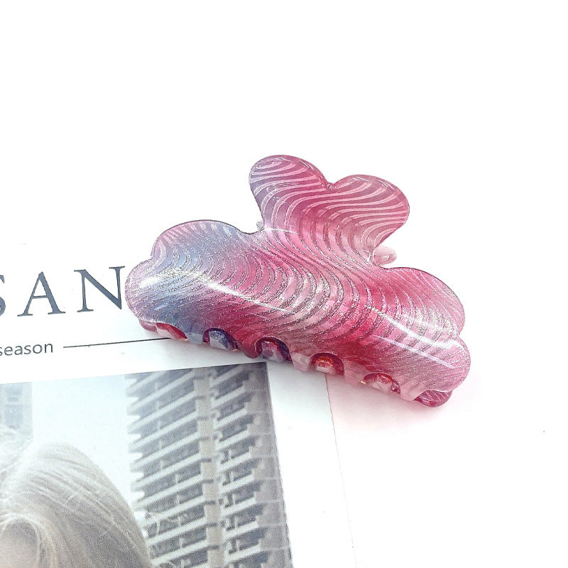 Wholesale Large Acrylic Glitter Pastel Bar Hair Clips