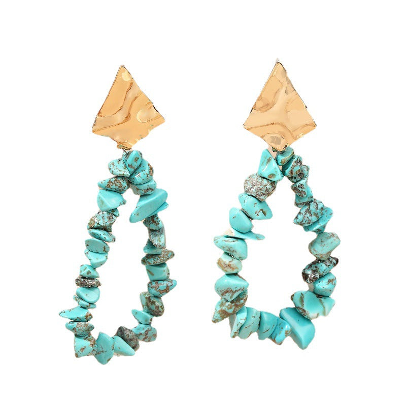 Wholesale Bohomian Gravel Earrings