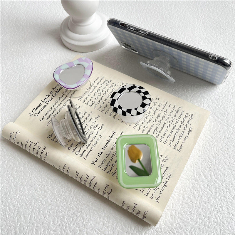 Venta al por mayor Flower Mirror Acrílico Airbag Soporte para teléfono móvil