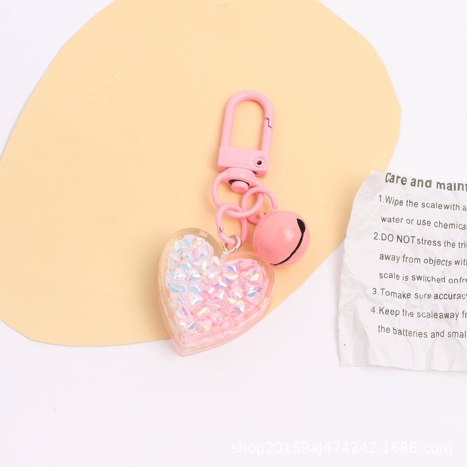 Wholesale Acrylic Love Bell Keychain