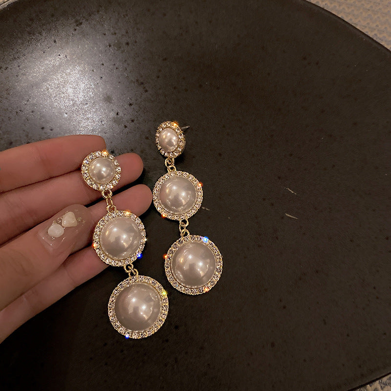 Wholesale 925 Silver Pin Vintage Earrings Pearl