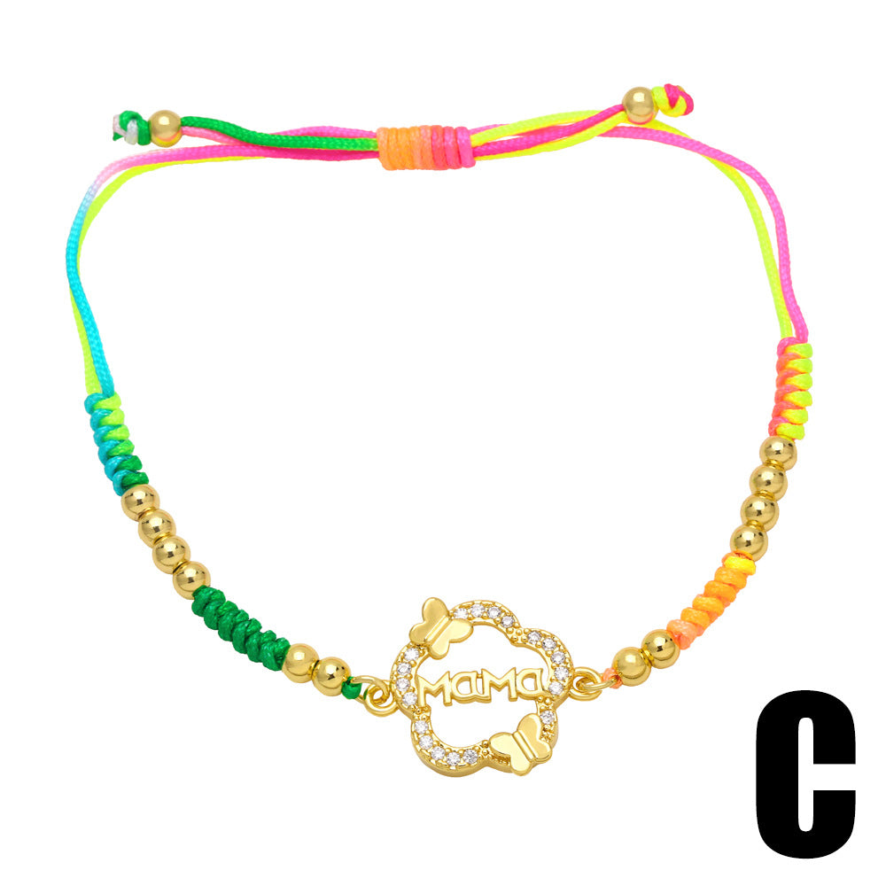 Venta al por mayor Pulsera Cobre Corazon Bohemio Dia De La Madre