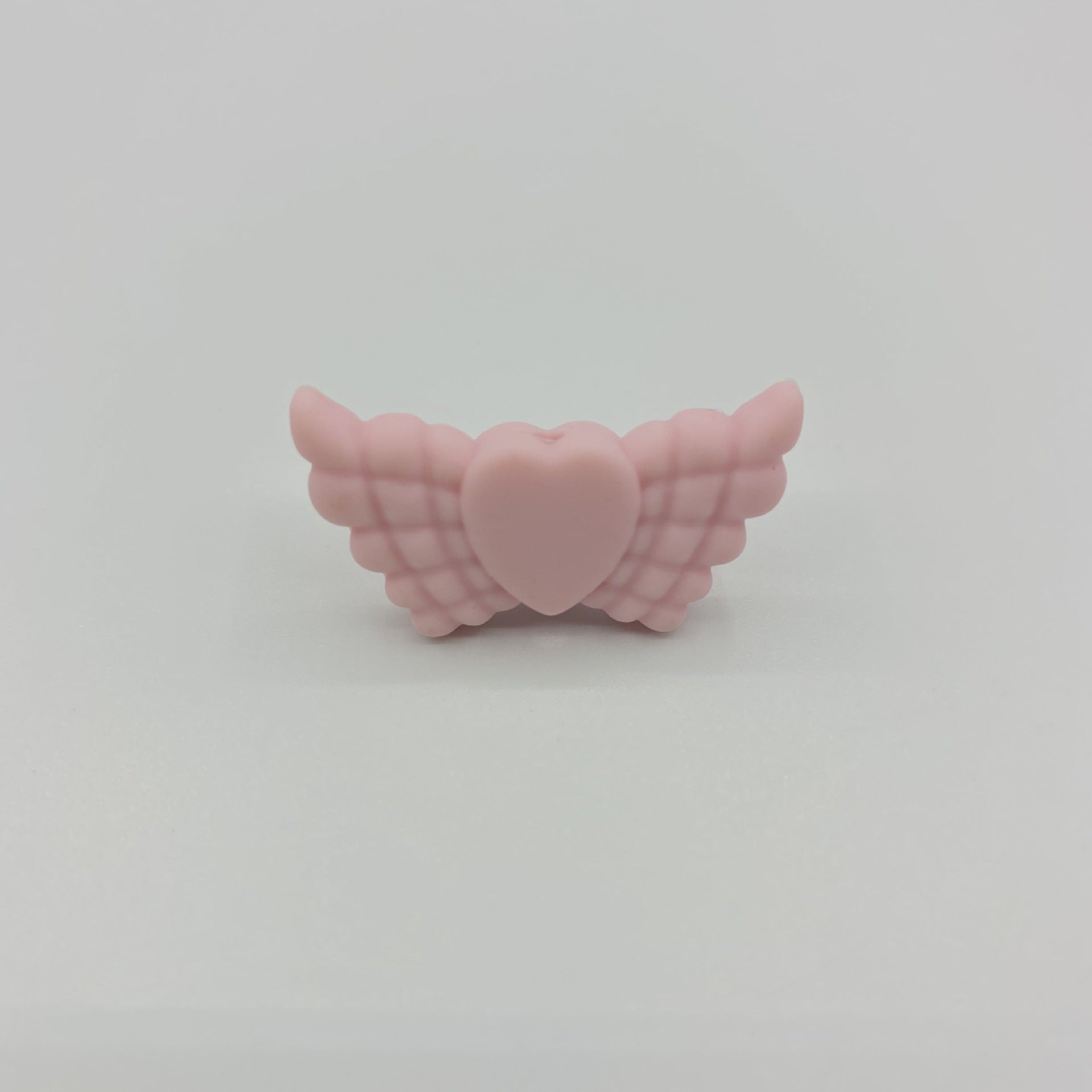 Wholesale 38*19*7.5MM Angel Feather Wings Focal beads Silicone 10pcs