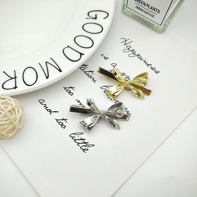Wholesale Bowknot Glossy Alloy Hair Clips Set
