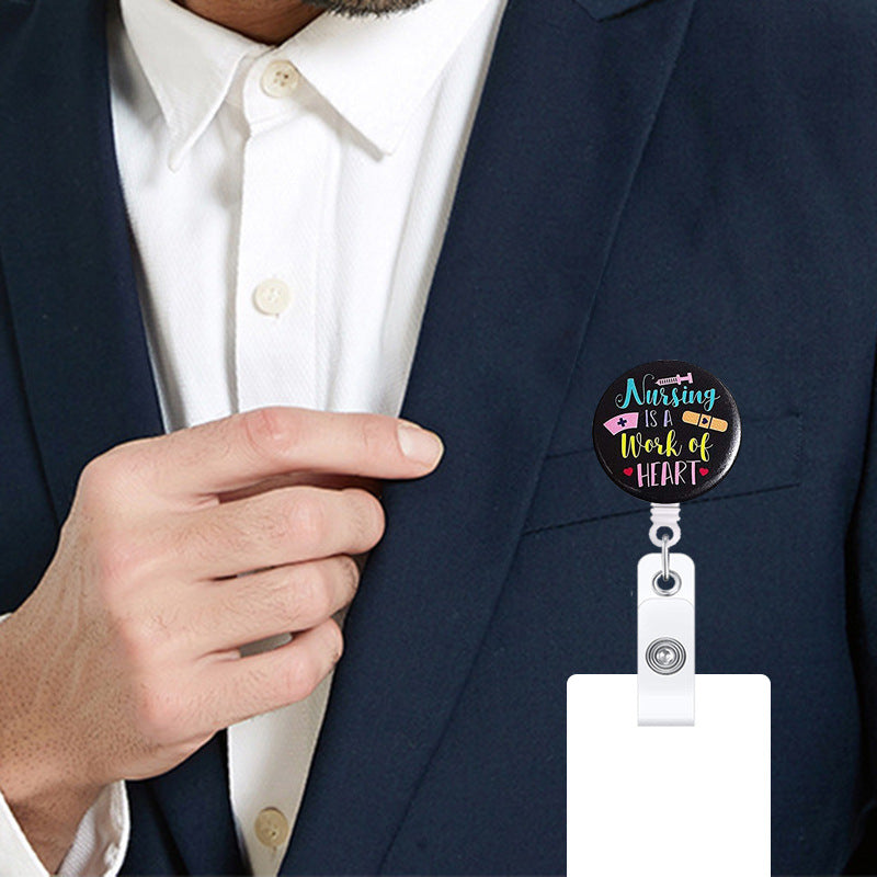 Wholesale ABS Love Heart Stethoscope Nurse Doctor Telescopic Keychain