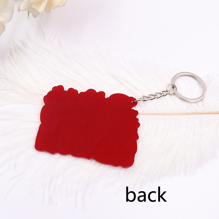 Wholesale mama Acrylic Baseball Ice Cream Keychains