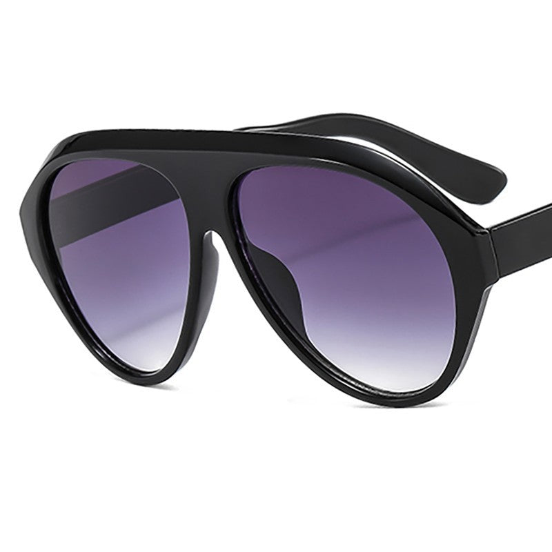 Gafas de sol redondas de marco grande de PC al por mayor