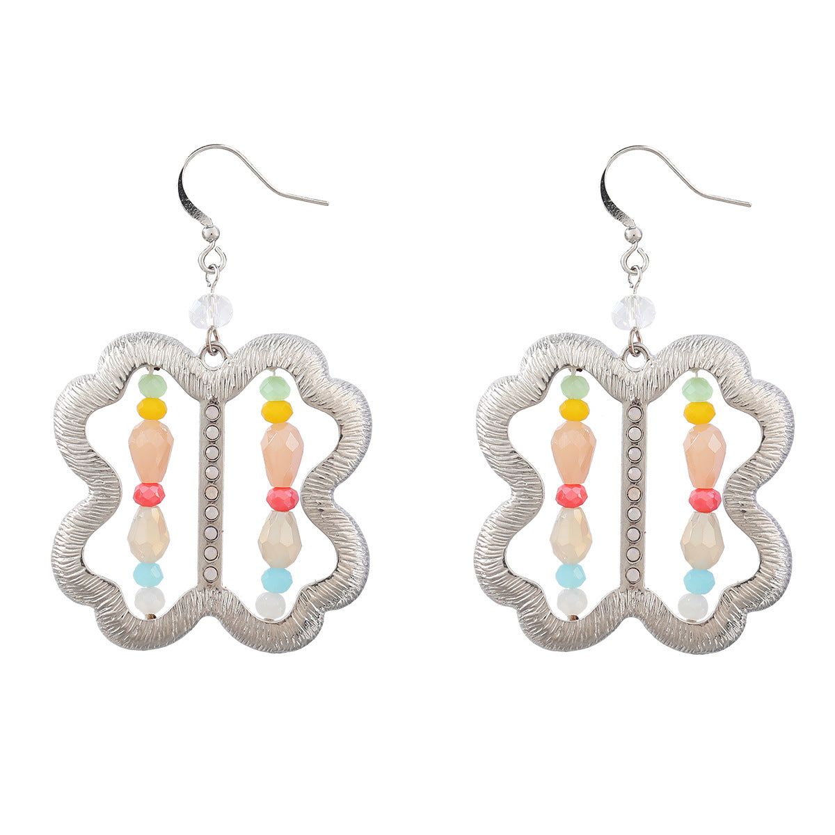 Wholesale Vintage Vertical Stripe Alloy Earrings