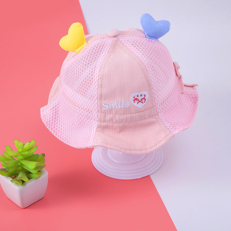 Venta al por mayor Cotton Love Sunshade Kids Fisherman Hat