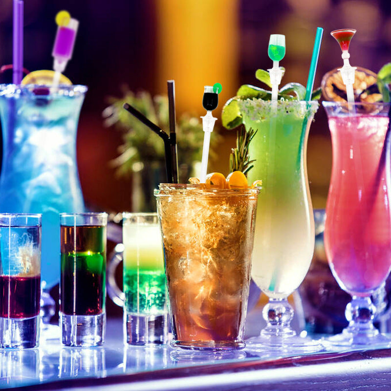 Wholesale 10pcs/pack of wine glass cocktail acrylic bar shaker