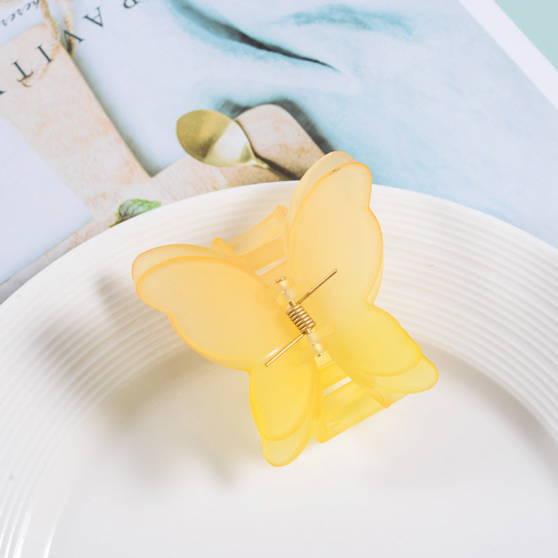 Wholesale Butterfly Gradient Matte Resin Hair Clips