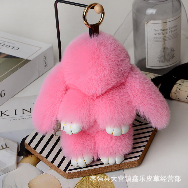 Wholesale Dead Rabbit Rex Rabbit Fur Keychain