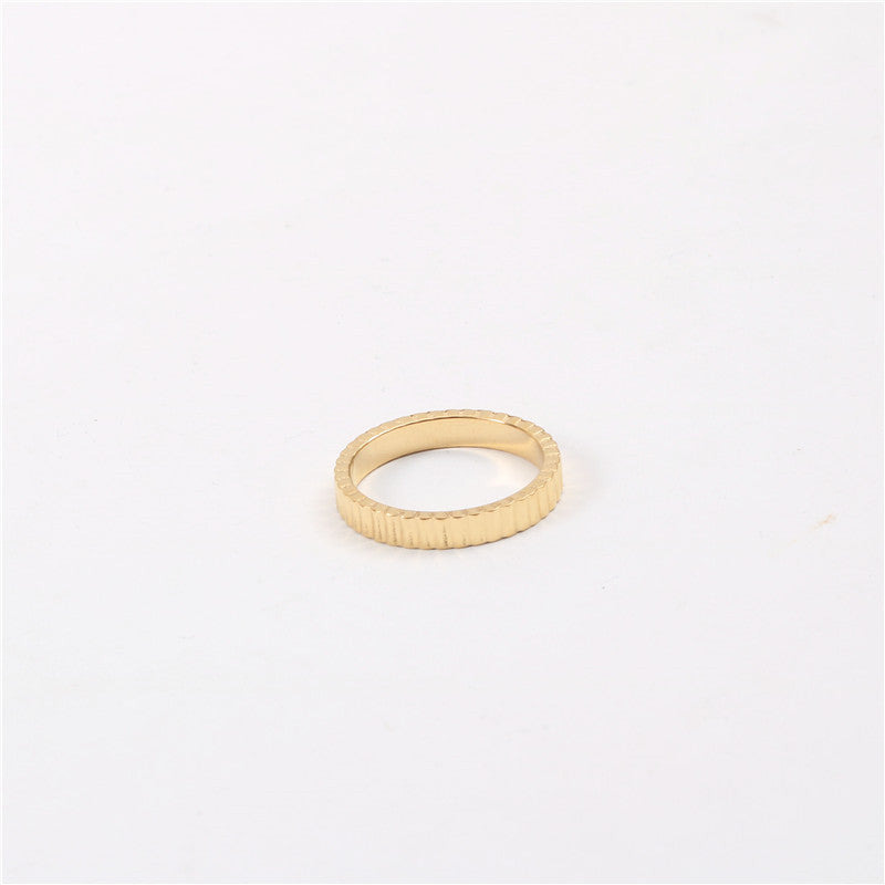 Wholesale Wave Gold Plated Titanium Rings