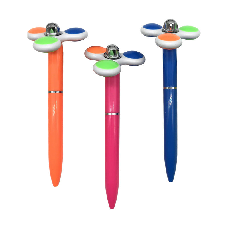 Wholesale Plastic Color Random Blue Refill Fingertip Gyro Ball Pen