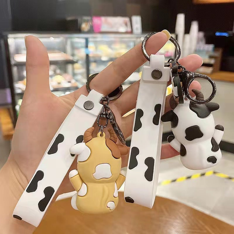 Wholesale Silicone Cow Cute Keychain