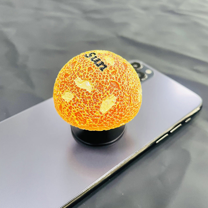 Wholesale Plastic Solar System Glitter Phone Holder