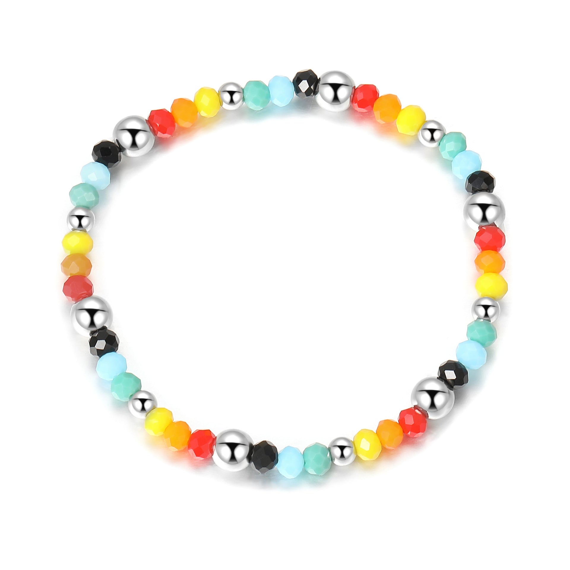 Wholesale Colorful Beads Alloy Bracelet