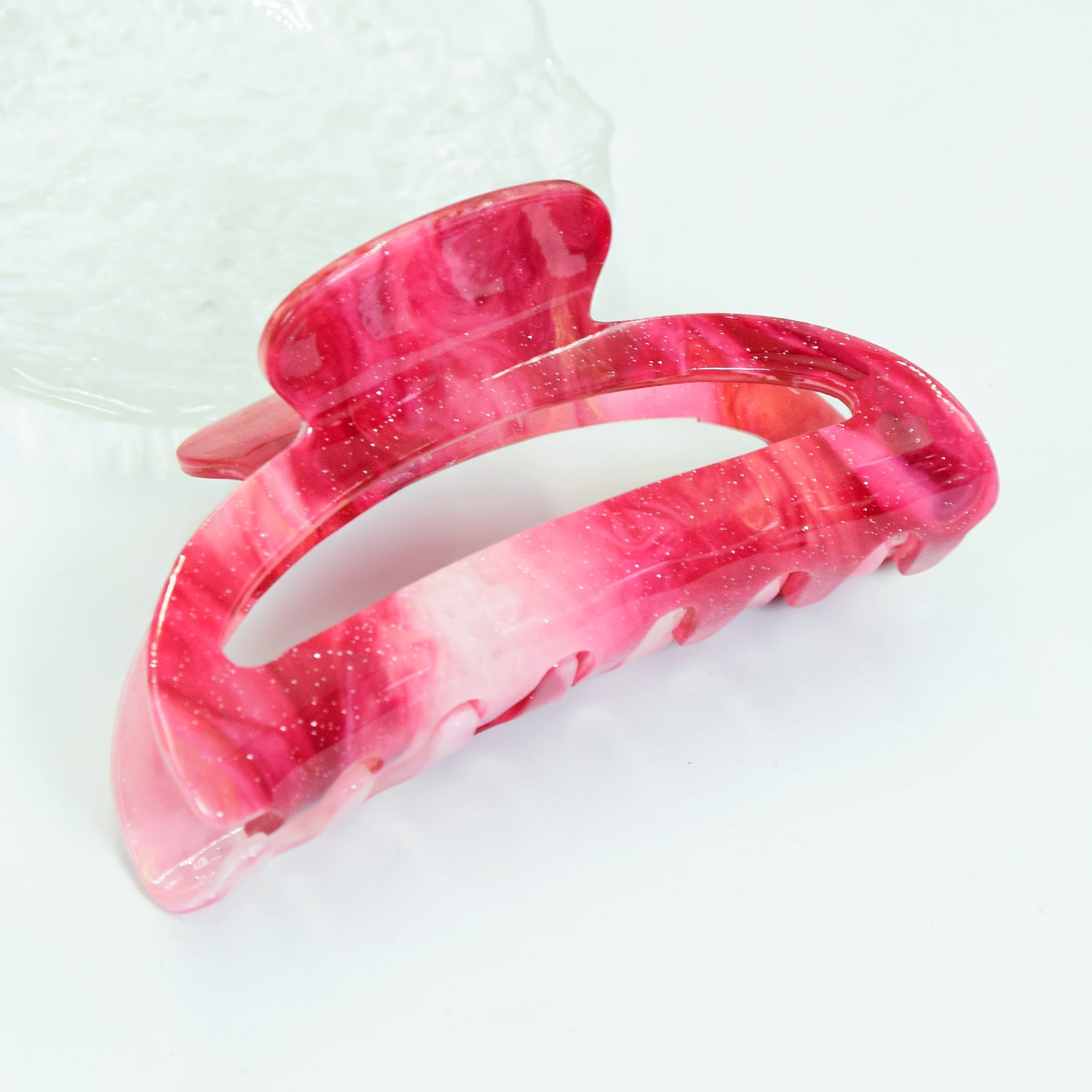 Wholesale Acrylic Marble Texture Hair Clips