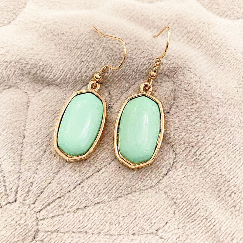 Wholesale Simple Marble Alloy Earrings