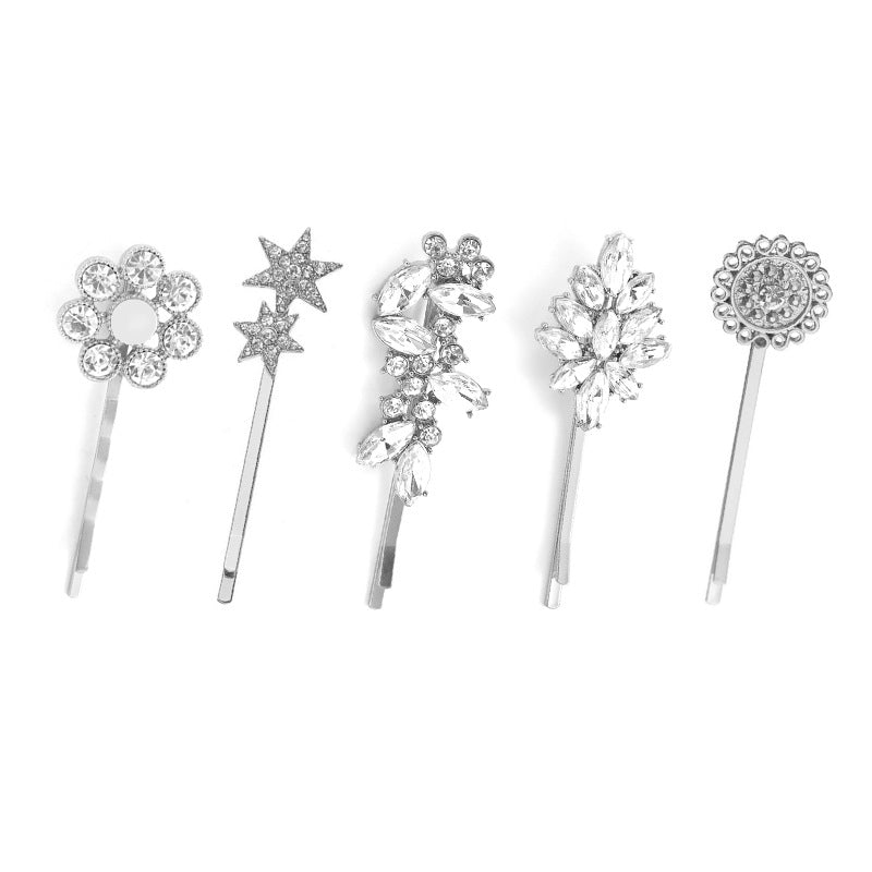 Wholesale Sunflower Star Leaf Alloy Hairpin