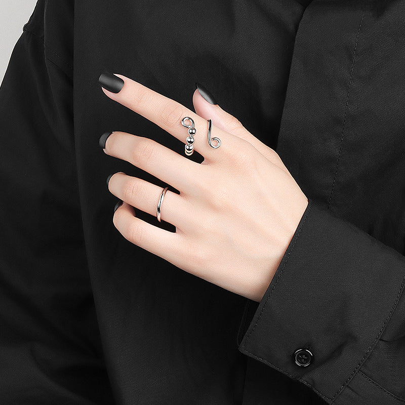 Wholesale Anti Stress Copper Rotating Adjustable Rings