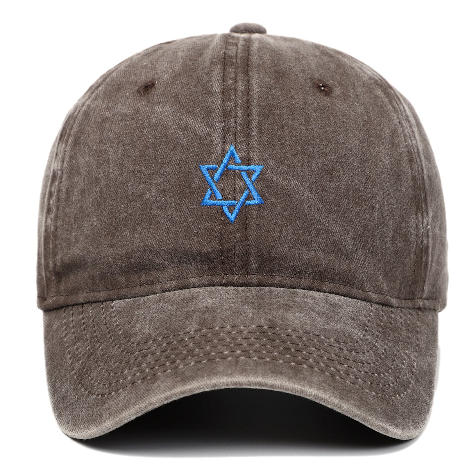 Wholesale of Five Pointed Star Embroidered Cotton Baseball Caps