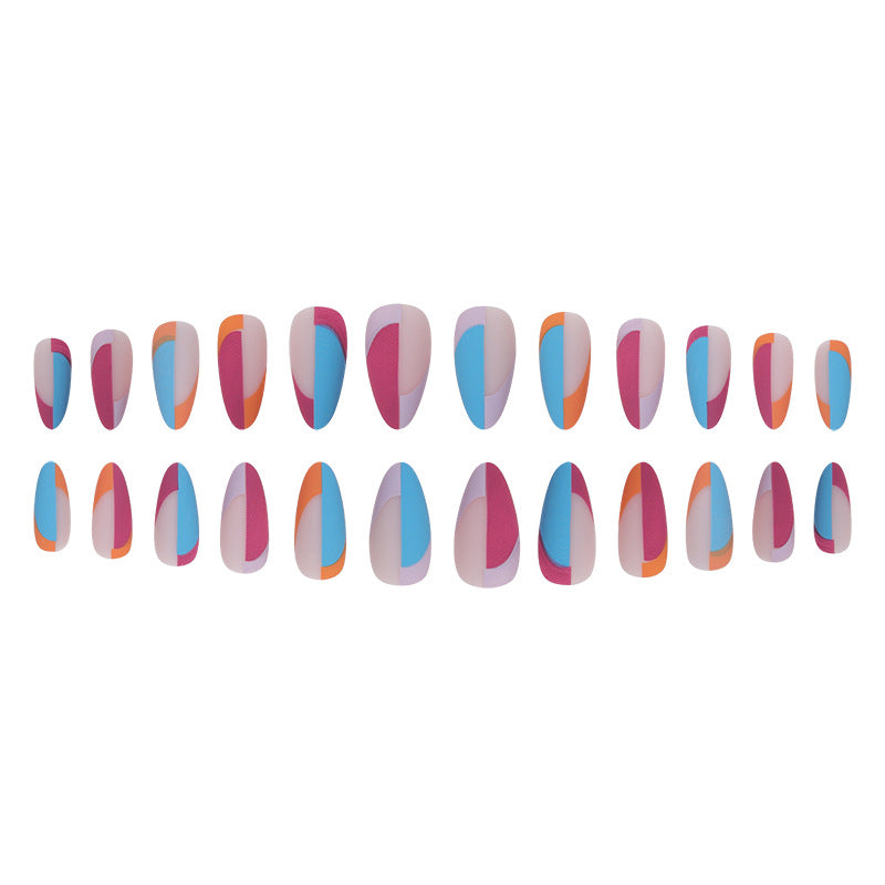 Venta al por mayor de plástico en contraste de línea francesa Nail Art