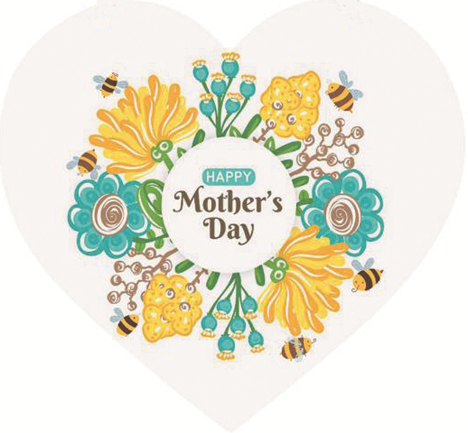 Venta al por mayor colgante de madera de la decoración del día de San Valentín del día de la madre