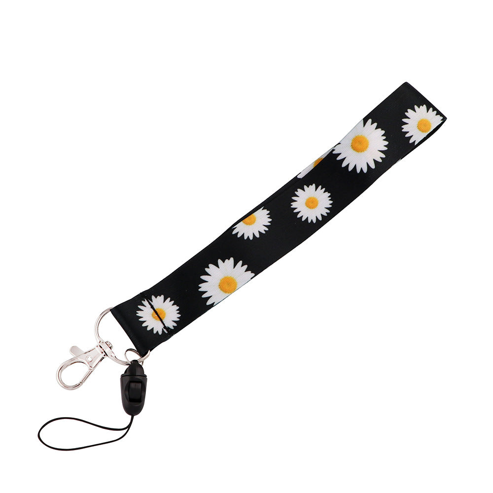 Wholesale Polyester Sunflower Starry Sky Short Mobile Phone Lanyard Keychain