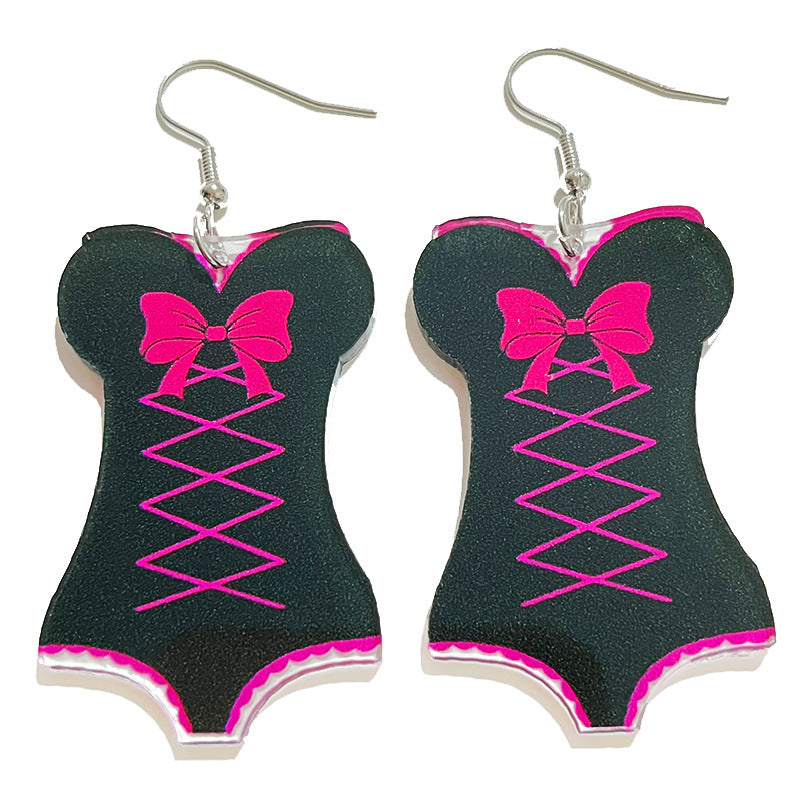 Wholesale 2 Pairs/Pack Valentine's Day Acrylic Earrings