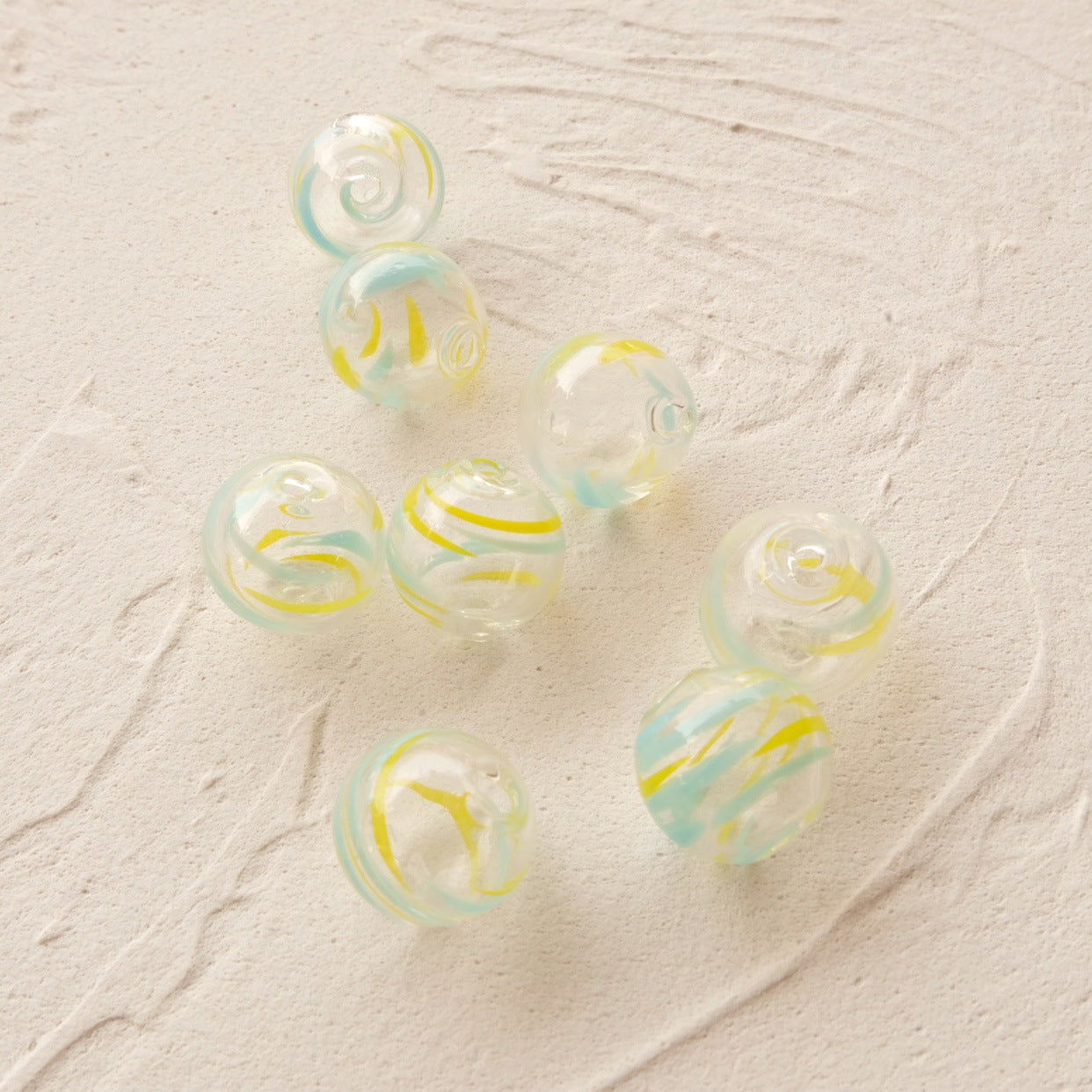 Cuentas de accesorios de joyería DIY de vidrio hueco de 12MM al por mayor